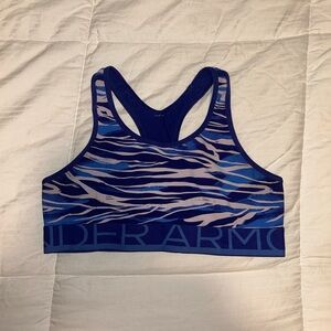 Under Armour Women's Blue Patterned Swim Top